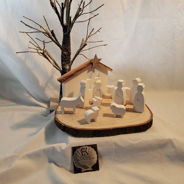 Beleuchteter Stall von Bethlehem