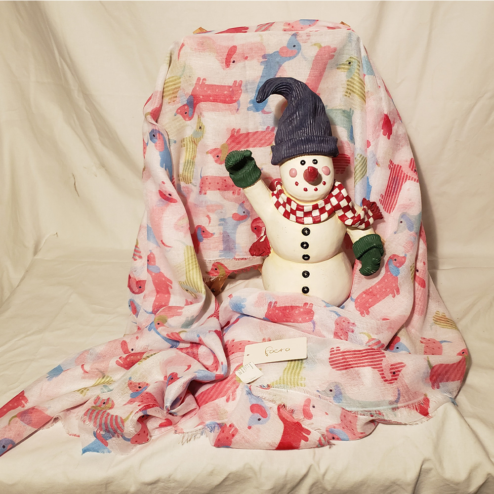 Passt Perfekt – Buntes Dackel-Halstuch