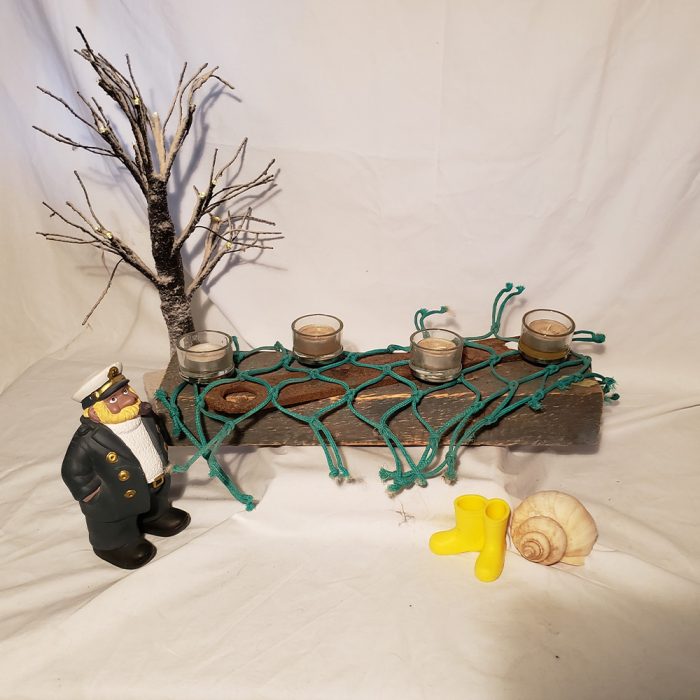 Kleinkunst Jessen – 4er Teelichthalter mit Netz