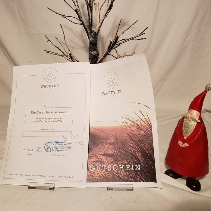 WATT’s UP – Gutschein für ein Essen für 4 Personen